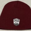 Burgundy Expedition Utah Flat Beanie